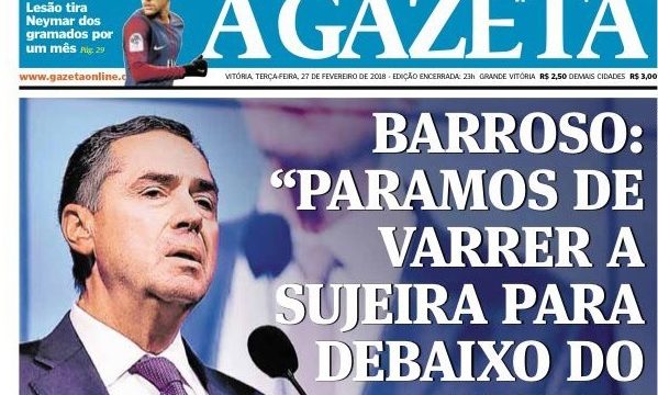 Jornal “A Gazeta”, de Vitória (ES), apresentou cobertura do seminário “Diálogos sobre Integridade”